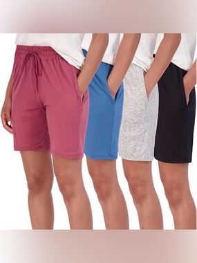 Real Essential 5 pack Knit Drawstring Women’s Shorts -